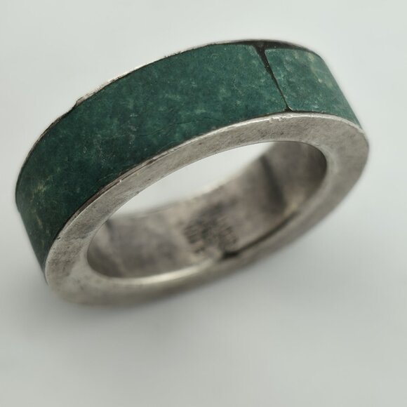 925 Sterling Silver Band Ring Men Women Unisex Minimal 7 Vintage - Picture 16 of 16